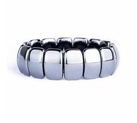 Ematite Energia Bracciale Alto Lucido Magnetico Moda Gioielli per Uomo