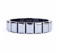 Ematite Energia Bracciale Alto Lucido Magnetico Moda Gioielli per Uomo