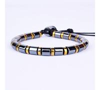 Ematite Energia Bracciale Alto Lucido Magnetico Moda Gioielli per Uomo