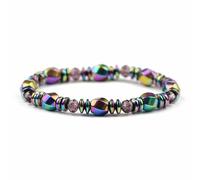 Ematite Energia Bracciale Alto Lucido Magnetico Moda Gioielli per Uomo