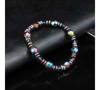 Ematite Energia Bracciale Alto Lucido Magnetico Moda Gioielli per Uomo