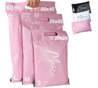 EMBALLAX - 60 Buste per Spedizioni Vinted - Taglia S/M/L- NON TRANSPARENTI/ULTRA-RESISTENTI - Sacchetti Spedizione in Plastica - Pochette per Spedizioni Postali - Scatola Grazie/Merci