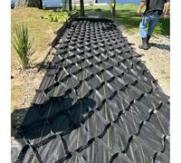 Embankment Mud Control Mesh - Griglia di sabbia permeabile alta 5,1 cm per proprietà sul lungofiume, vialetti di ghiaia e giardini, soluzione per finitrici paesaggistiche da 4 x 4,9 m