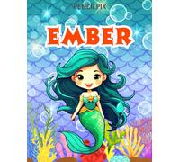 Ember: Personalized Coloring Book For Ember: Theme: Mermaid | Perfect Birthday Gift For Ember | Ages: 4-8