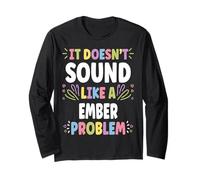 Ember Personalized Women's Gift Custom Ember Maglia a Manica