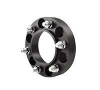 Embers Per MITSUBISHI per pajero PCD 6x139.7 CB 67.1 M12X1.5 Adattatore per mozzo in alluminio forgiato BlackWheel Spacers 2 pezzi Distanziali delle ruote(Black 35mm 2PC)