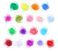 Embhlitfe 18 panni da giocoliere, fazzoletti di seta per danza, 70 x 70 cm, panni colorati in chiffon per l'asilo, per lo spettacolo dei bambini e gli adulti, sensoriali giocoleria danza, accessori