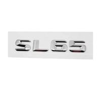 Emblema 3D con lettere e numeri for auto compatibile con SL63 SL65 SL280 SL300 SL320, adesivo decorativo for baule posteriore.(SL65-Silver,Metal)