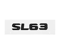 Emblema 3D con lettere e numeri for auto compatibile con SL63 SL65 SL280 SL300 SL320, adesivo decorativo for baule posteriore.(SL63-Black,Metal)