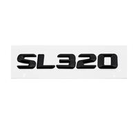 Emblema 3D con lettere e numeri for auto compatibile con SL63 SL65 SL280 SL300 SL320, adesivo decorativo for baule posteriore.(SL320-Black,Plastic)