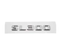 Emblema 3D con lettere e numeri for auto compatibile con SL63 SL65 SL280 SL300 SL320, adesivo decorativo for baule posteriore.(SL300-Silver,Metal)