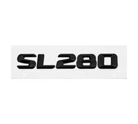 Emblema 3D con lettere e numeri for auto compatibile con SL63 SL65 SL280 SL300 SL320, adesivo decorativo for baule posteriore.(SL280-Black,Plastic)