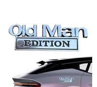 Emblema 3D Old Man Edition | Adesivi e decalcomanie auto metallo | BADGI AUTO Old Man Edition Decalli adesivi | Novelty Cars Decorations Name Emblems Name Emblems for Truck & Autos Tailgate Bumper