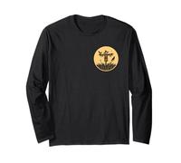 Emblema a Tema spaventapasseri Halloween Maglia a Manica