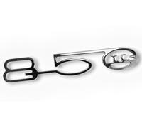 EMBLEMA ABARTH 850 TC PER FIAT 600 e ABARTH 850 TC - CROMATO - 12 x 2 cm