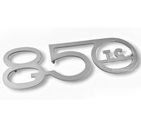 EMBLEMA ABARTH 850 TC PER FIAT 600 e ABARTH 850 TC - CROMATO - 15 x 4,5 cm