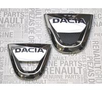 Emblema Anteriore Griglia Logo Cromato DACIA DUSTER LOGAN SANDERO x 2 Pz
