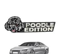 Emblema 'automobile del cane,Emblema 'automobile del cane acrilico,Adesivo acrilico 3D per portellone posteriore | Emblemi esterni di auto per auto, camion, veicoli re