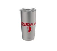 Emblema Bauhaus dimezzato Bicchiere termico in acciaio inox doppia parete