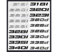 EMBLEMA BMW SERIE 3 ADESIVI CROMATI/NERI NUOVO O VECCHIO STILE 316-340 ID GT