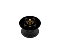 Emblema classico con cornice decorativa a forma di giglio francese PopSockets PopGrip Adesivo