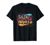Emblema colorato di Notte silenziosa per Ragazzi e Ragazze Maglietta