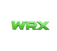 Emblema con logo WRX in metallo 3D compatibile con gli accessori esterni for lo styling delle decalcomanie degli stemmi delle auto(Sticker Green)