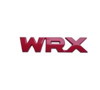 Emblema con logo WRX in metallo 3D compatibile con gli accessori esterni for lo styling delle decalcomanie degli stemmi delle auto(Sticker Red)