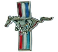 Emblema Del Cassetto Curvo Mustang 1965-66 Con Cavallo In Corsa Nuovo
