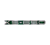Emblema del coperchio laterale Yamaha, verde Yamaha XS-650