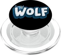 Emblema del discorso del lupo bello PopSockets PopGrip per MagSafe