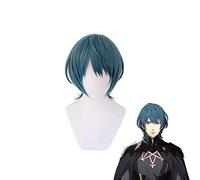 Emblema del fuoco ThreeHouses Byleth Beleth blu parrucca corta costume cosplay resistente al calore capelli sintetici parrucche del partito di Halloween MZ-1447