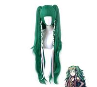 Emblema del fuoco ThreeHouses Sothis Parrucca lunga coda di cavallo verde Costume Cosplay Resistente al calore Capelli sintetici Parrucche da donna MZ-1483