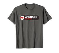 Emblema del Logo Windsor - Windsor Ontario Canada Maglietta