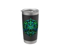 Emblema del tempio incandescente della reliquia del serpente piumato Bicchiere termico in acciaio inox doppia parete