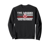 Emblema della Bandiera Americana di The Legend Has in Pensione Felpa