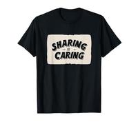 Emblema della Dichiarazione Awesome Sharing is Caring Maglietta