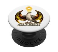 Emblema della resistenza del tordo dell'Arkansas PopSockets PopGrip Adesivo