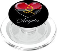Emblema dell'Angola del cuore dell'orgoglio del cuore della diaspora angolana PopSockets PopGrip per MagSafe