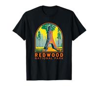 Emblema dell'Annata dell'albero del lampadario del Parco Nazionale di Redwood Maglietta
