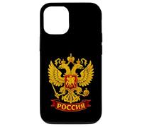 Emblema dell'aquila a due teste russa artistica Custodia per iPhone 12/12 Pro