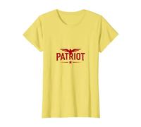 Emblema dell'aquila patriota: Bold American Pride Maglietta, Donna, Limone, XL