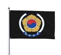 Emblema delle bandiere della Corea del Sud, bandiere decorative per esterni 3x5ft Bandiere in poliestere al 100% al di fuori di tutte le condizioni atmosferiche, il colore è brillante e facile da sbi