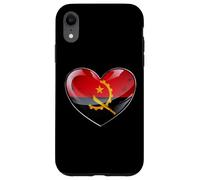 Emblema dell'eredità dell'Angola del cuore del patrimonio giovanile angolano Custodia per iPhone XR