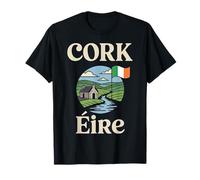 Emblema dell'orgoglio irlandese della città di viaggio di Cork E Maglietta
