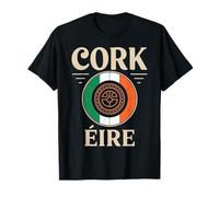 Emblema dell'orgoglio irlandese della città di viaggio di Cork E Maglietta