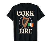 Emblema dell'orgoglio irlandese della città di viaggio di Cork E Maglietta
