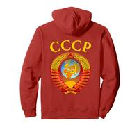 Emblema dell'Unione Sovietica URSS SSSR CCCP Felpa con Cappuccio