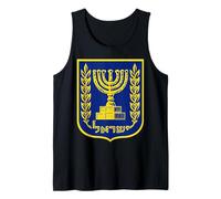 Emblema di Israele Menorah Bandiera Israeliana Gerusalemme Pace Canotta