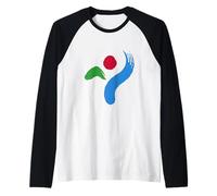 Emblema di Seul - Corea del Sud Maglia con Maniche Raglan